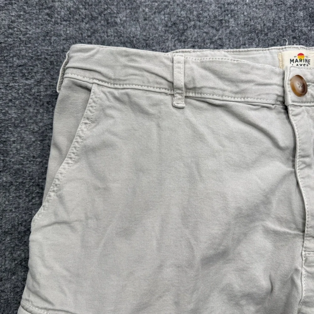 Marine Layer Cargo Shorts Mens 36 Khaki 7